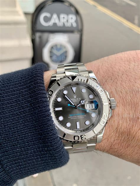 rolex yacht master platinum rhodium|yacht master 40 Rolex price.